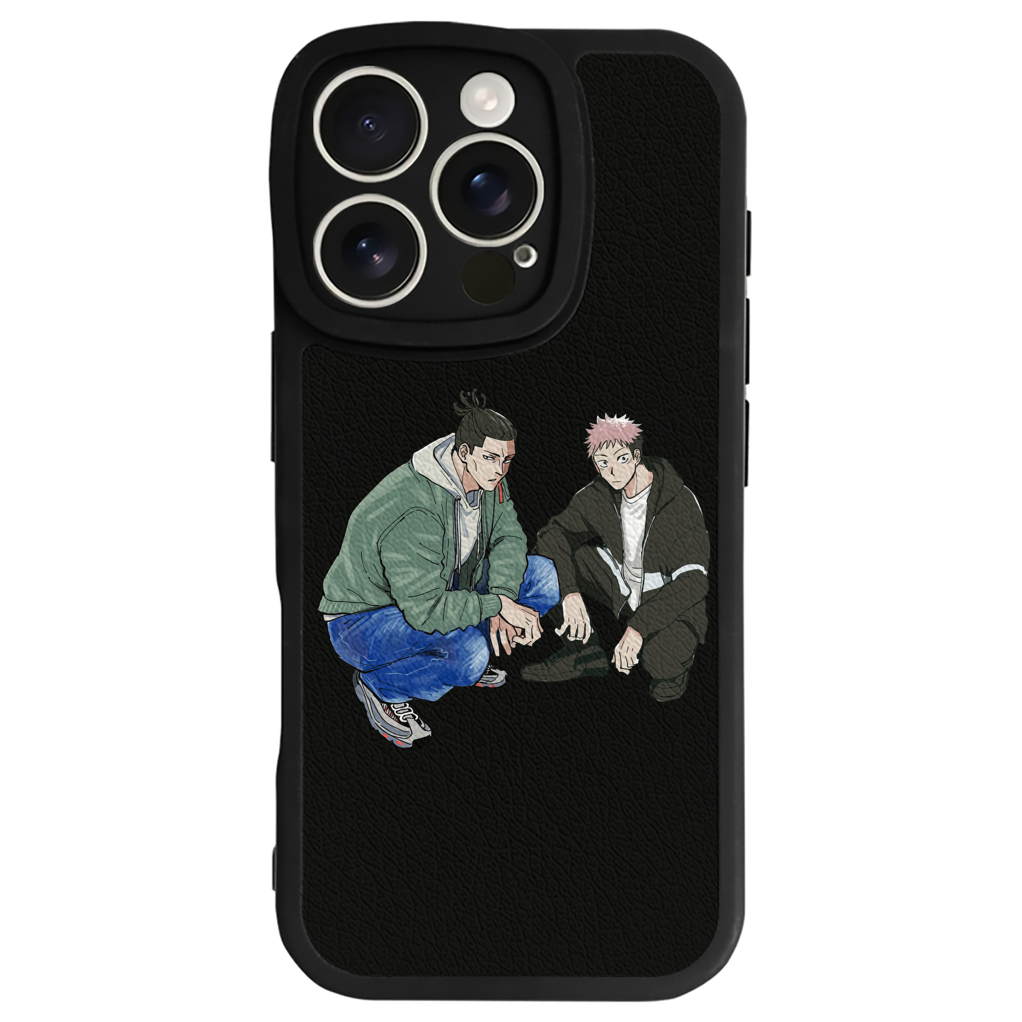 （画像用） 呪術廻戦 Jujutsu Kaisen 【iPhone 16シリーズ対応】シリコンスマホケース（レザー調） 材質：シリコン